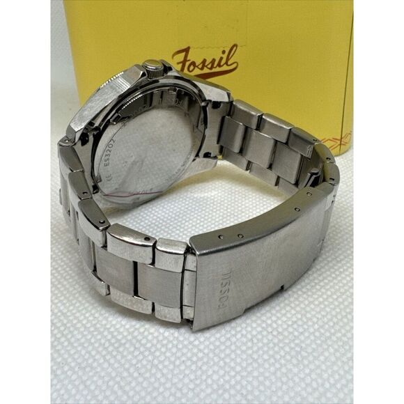 Fossil Riley ES3202 Women Silver Stainless Steel Analog Dial Quartz Watch JNA12 - Picture 9 of 12